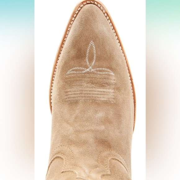 Cowboy Boots - Faux Suede - Picture 3 of 6